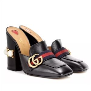 Gucci Heeled Mules 7.5